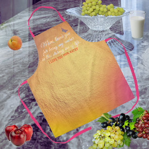 Unique Sentimental Quote Keepsake Mothers Day Apron