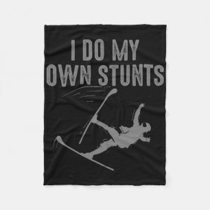 Unique Skiing Art For Men Women Kids Skier Mountai Fleece Blanket