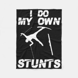 Unique Skiing Art For Men Women Kids Skier Mountai Fleece Blanket