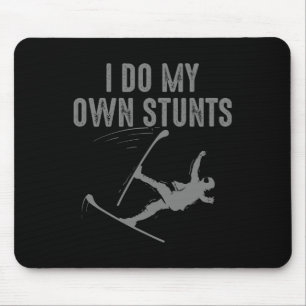 Unique Skiing Art For Men Women Kids Skier Mountai Mouse Mat