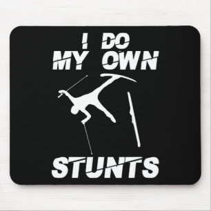 Unique Skiing Art For Men Women Kids Skier Mountai Mouse Mat