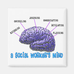 Unique Social Worker Gifts-A Social Worker's Mind Magnet