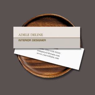 Unique Solid Copper Interior Designer Mini Business Card