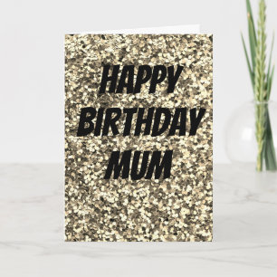 Unique sparkle mum birthday card