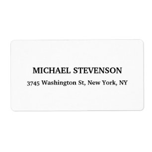 Unique Special Classical Return Address Label
