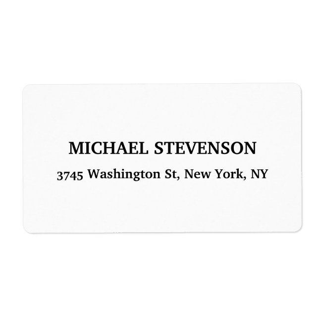 Unique Special Classical Return Address Label (Front)
