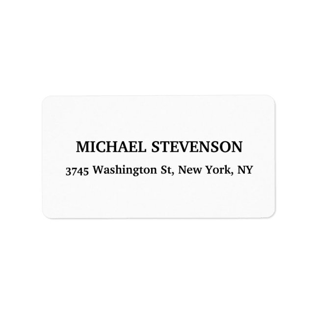Unique Special Classical Return Address Label (Front)