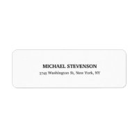 Unique Special Classical Return Address Label
