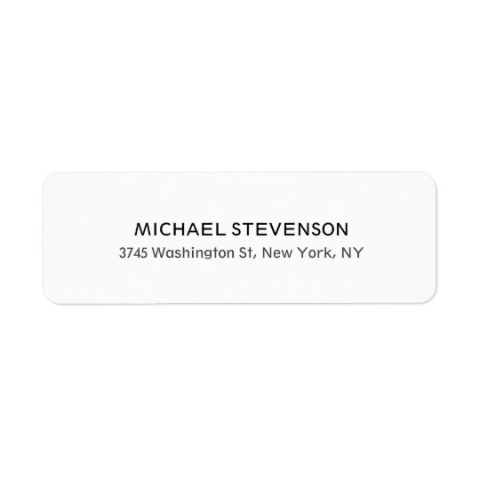 Unique Special Personal Return Address Label