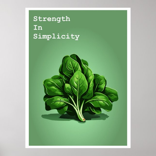 Unique spinach poster (Front)
