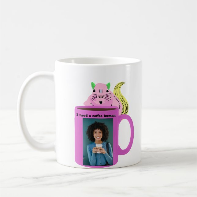 Unique Squirrel Lover Coffee Cup (Left)