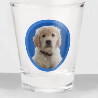 Unique Stocking Stuffer Pet Dog Lover Photo Gift  Shot Glass