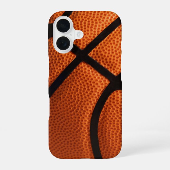 Unique Stylish Basketball iPhone 16 Case (Back)