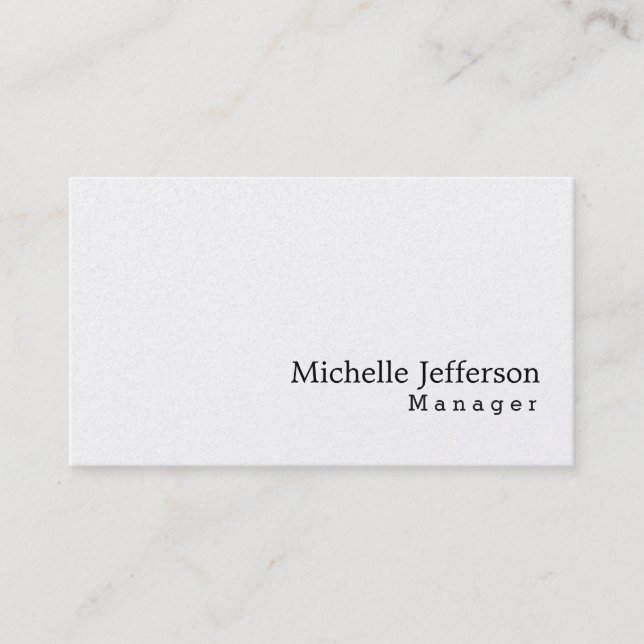 Unique Stylish Gold Elegant Simple Business Card (Front)