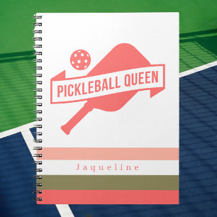 Unique Stylish Modern Pickleball Fan Notebook