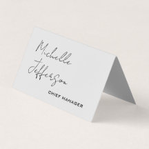 Unique Stylish Modern Plain Calligraphy Grey