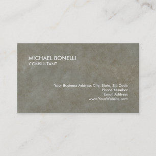 Unique Stylish Stone Grey Background Consultant Business Card