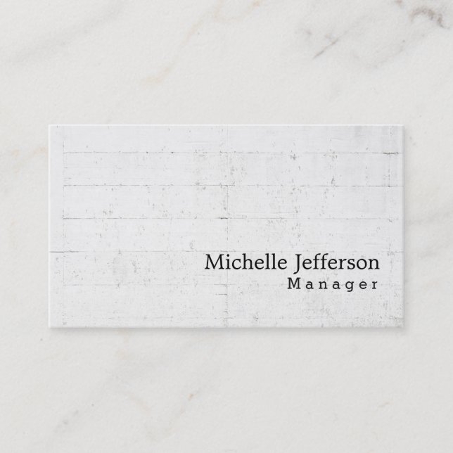 Unique Stylish Wall Design Business Card (Front)