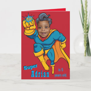 Unique Superhero Special Fun Children's Birthday Card