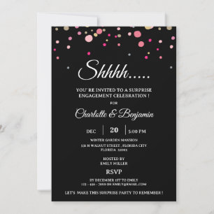 Unique Surprise Engagement Party Invitation