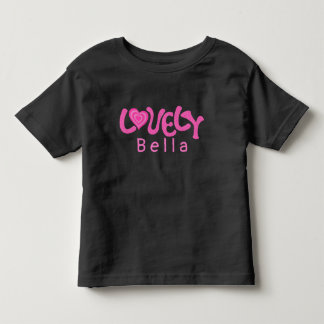 Unique Sweet Pink Girly Heart Lovely Kids Toddler T-Shirt