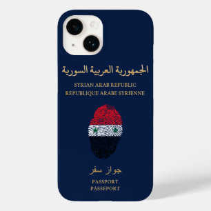 Unique Syria Travel Pass Passport Print Souvenir Case-Mate iPhone 14 Case