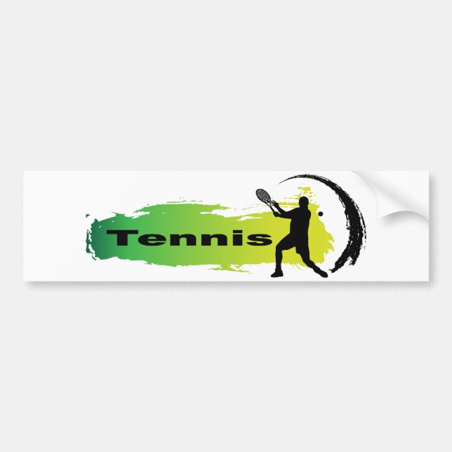Unique Tennis (Male) Bumper Sticker (Front)