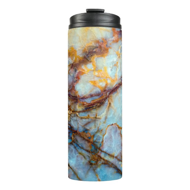 unique texture of natural stone - marble, onyx, gr thermal tumbler (Front)