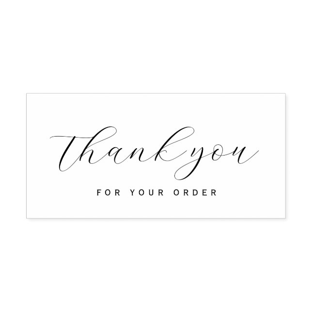 unique thank you for your order rubber stamp (Imprint)