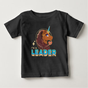 Unique the Unicorn “I’m a Leader” Design Baby T-Shirt
