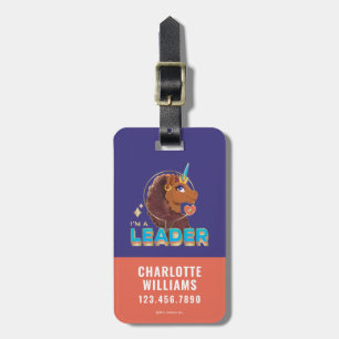 Unique the Unicorn “I’m a Leader” Design Luggage Tag
