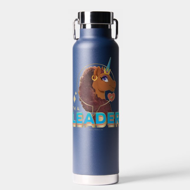 Unique the Unicorn “I’m a Leader” Design Water Bottle (Front)