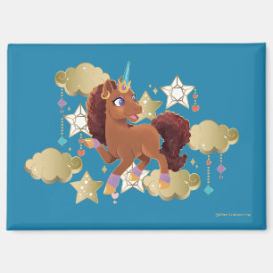 Unique the Unicorn Stars & Clouds Magnet