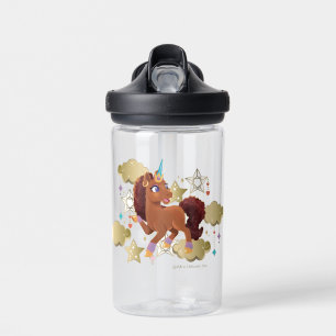 Unique the Unicorn Stars & Clouds Water Bottle