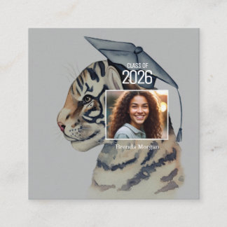 Unique Tiger Graduation Enclosure Card 