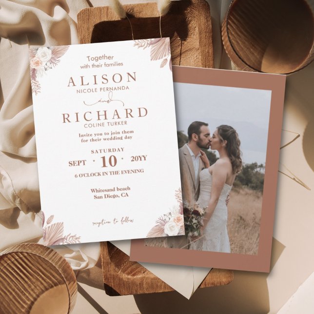 Unique Together with their Families Online Wedding Invitation (Creator Uploaded)