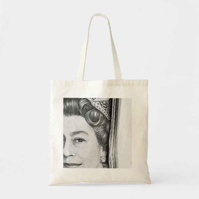 Unique Tote - Portrait of Queen Elizabeth II (Front)
