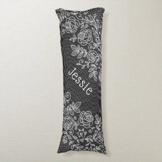 Unique Transparent Faux Floral Lace Personalised Body Cushion