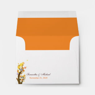 Unique Tree Theme Wedding Invitation Envelopes