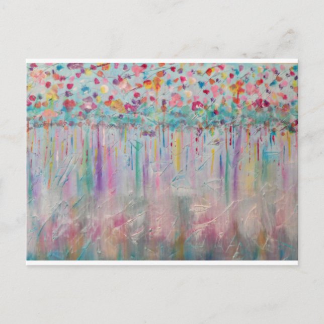 Unique Trendy Modern Eye Catching design Bliss Postcard (Front)