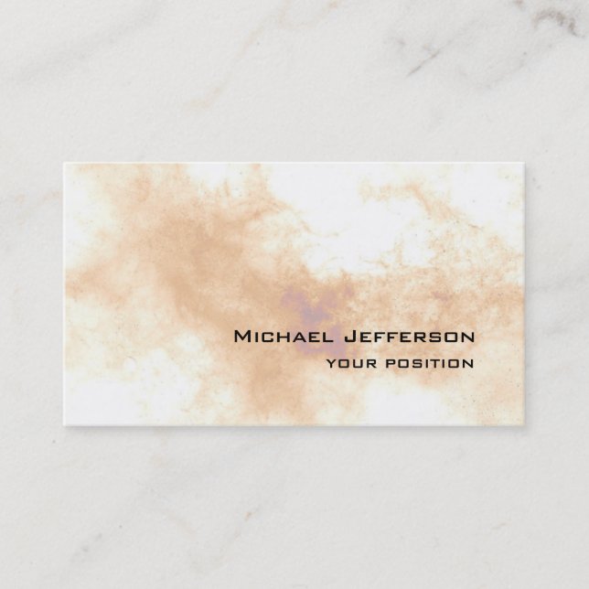Unique Trendy Personal Professional Business Card (Front)