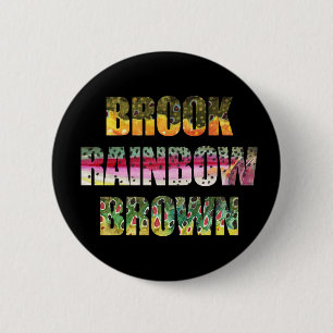 Unique Trout Fly Fishing 6 Cm Round Badge