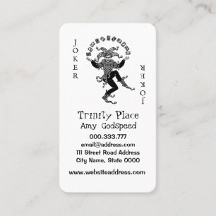 Unique Trump Joker Design Business Card US Standar