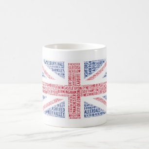 Unique "Union Jack" typographic design Coffee Mug