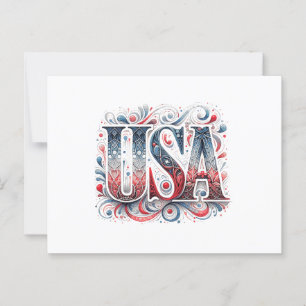 Unique USA Postcard