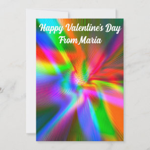 Unique Valentine Abstract Colourful And Vivid Card