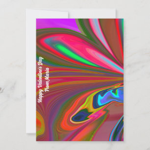 Unique Valentine Abstract Colourful And Vivid Card