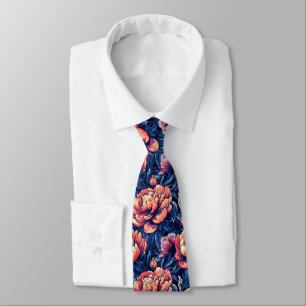 Unique Valentine Gifts For Boyfriend Peonies Flowe Tie