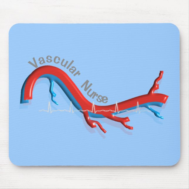 Unique Vascular Nurse Gifts Mouse Mat (Front)