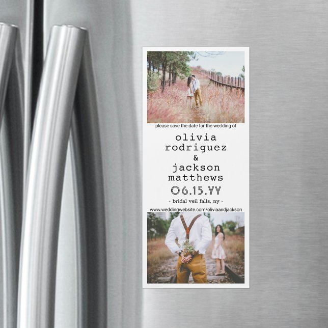 Unique Vertical Wedding Save the Date Magnets (Creator Uploaded)